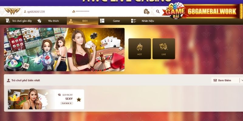 Một thế giới giải trí đỉnh cao tại Casino 68gamebai