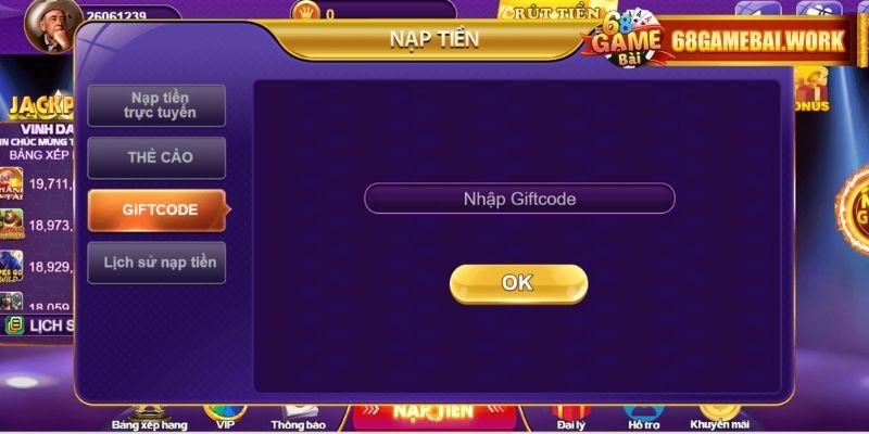 Nhà cái 68GAMEBAI giải đáp mọi thắc mắc về dịch vụ nạp tiền